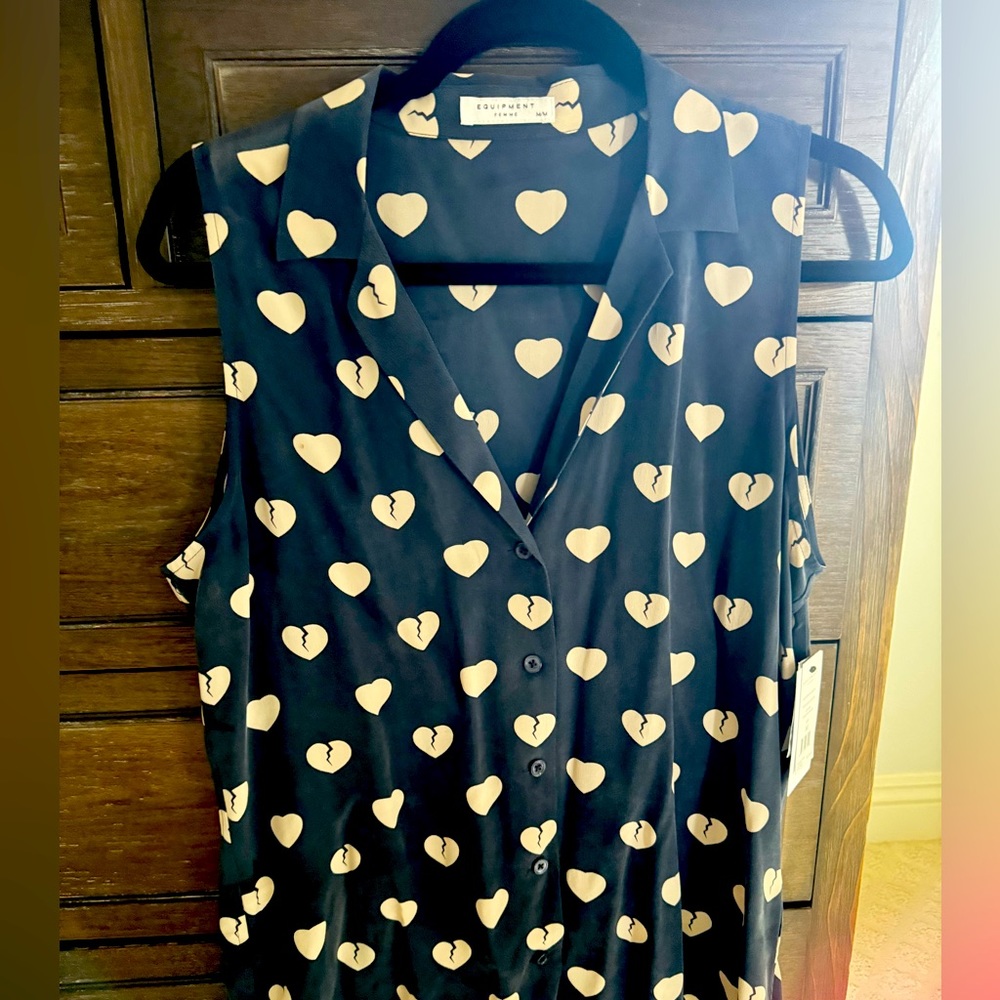Equipment brand silk top - NWT